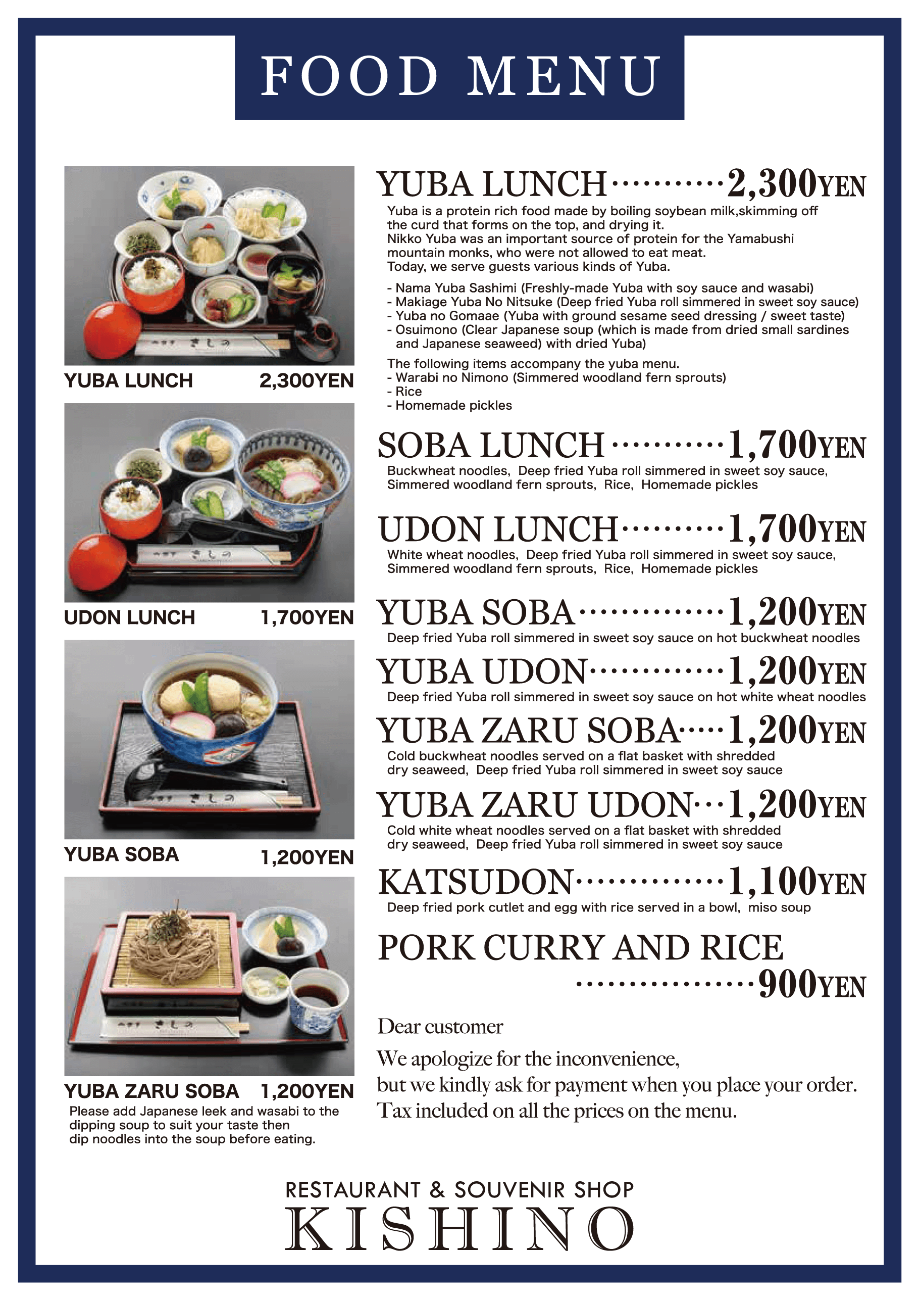 Food Menu